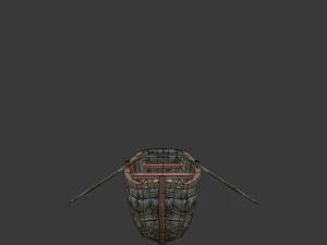 barca a remi Modello 3D