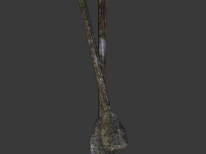 barca a remi Modello 3D