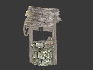 lowpoly well 3D 모델