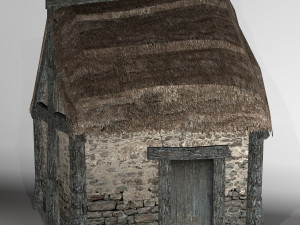 thatched house with variations 3Dモデル