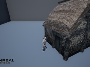 thatched house with variations Modello 3D