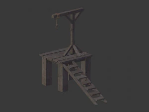 set of gallows 3D Model
