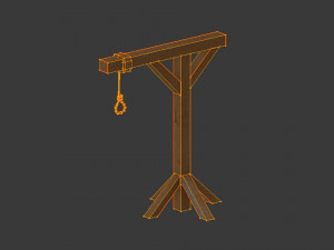 set of gallows 3D मॉडल