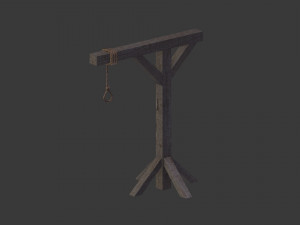 set of gallows 3D मॉडल