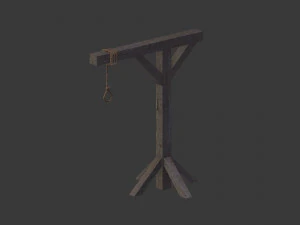 set of gallows 3D Model