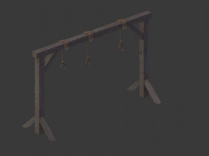 set of gallows 3D मॉडल