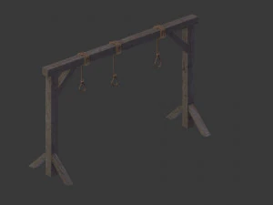 set of gallows 3D Model