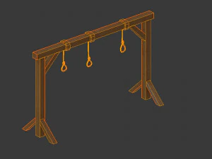 set of gallows 3D Model