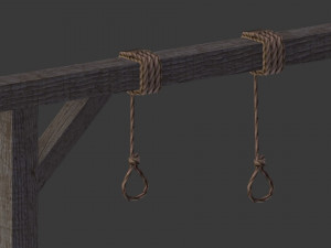 set of gallows 3D मॉडल