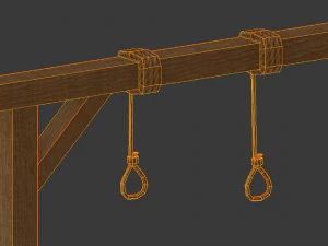 set of gallows 3D Model