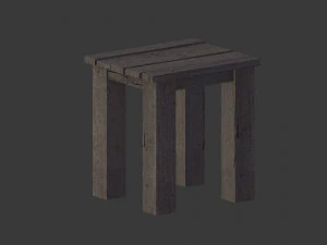 set of gallows 3D Model