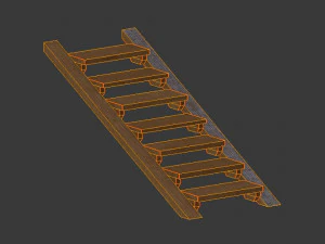 set of gallows 3D Model