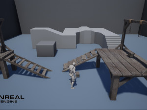 set of gallows 3D मॉडल