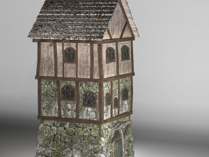 medieval high house 3D Model