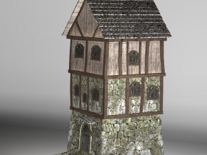 medieval high house 3D Model