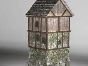 medieval high house 3D Model