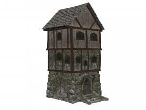 medieval high house 3D Model