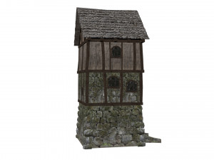 medieval high house 3D Model