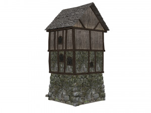 medieval high house 3D Model