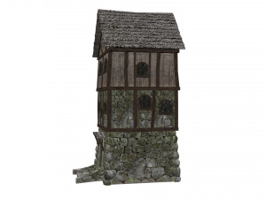 medieval high house 3D Model