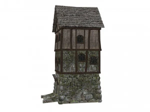 medieval high house 3D Model