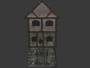 medieval high house 3D Model