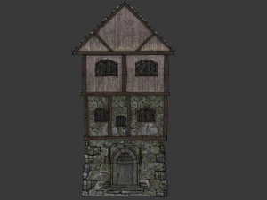 medieval high house 3D Model