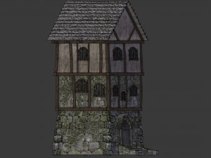 medieval high house 3D Model