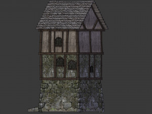 medieval high house 3D Model