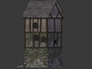 medieval high house 3D Model