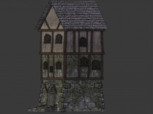 medieval high house 3D Model