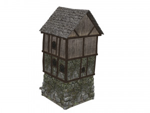 medieval high house 3D Model