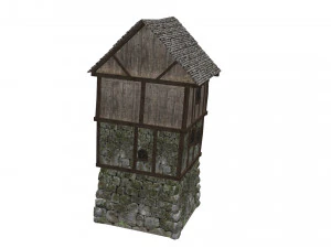 medieval high house 3D Model