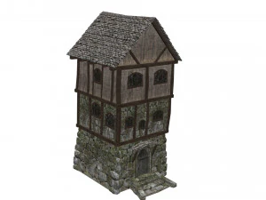 medieval high house 3D Model