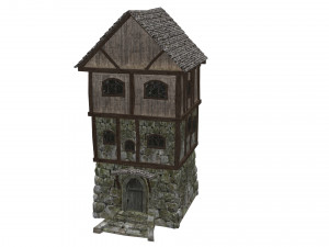 medieval high house 3D Model