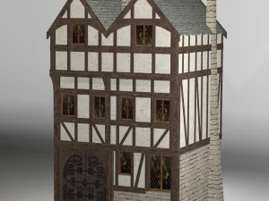 medieval high house2 3D Model