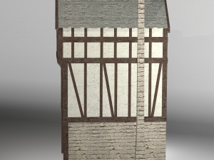 medieval high house2 Modello 3D
