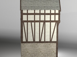medieval high house2 Modello 3D