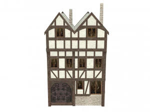 medieval high house2 3D Model