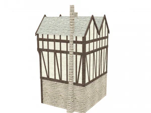medieval high house2 3D Model