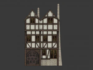 medieval high house2 3D Model