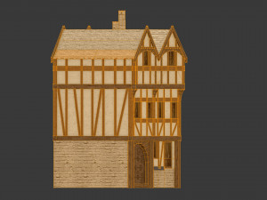 medieval high house2 Modello 3D
