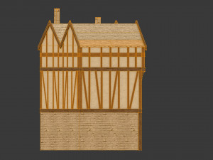 medieval high house2 Modello 3D