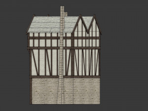 medieval high house2 Modello 3D