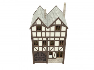 medieval high house2 Modello 3D