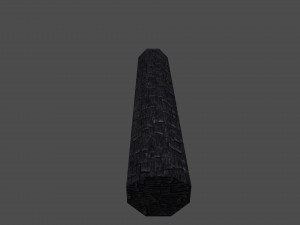 burned thatched house Modèle 3D