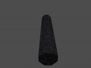 burned thatched house 3D Model