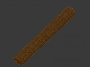 burned thatched house 3D Model