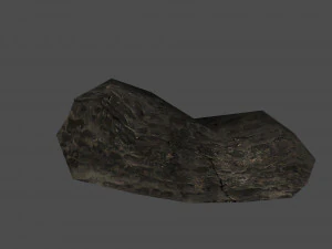 burned thatched house 3D Model