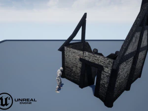 burned thatched house 3D Model